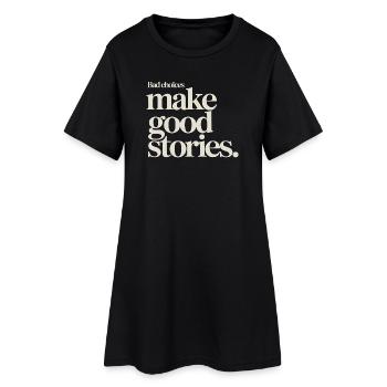 Les mauvais choix engendrent de bonnes histoires Voyage de fête au festival - Robe T-shirt Femme - noir - Devant