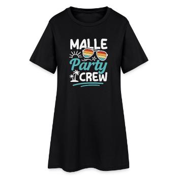 Équipe de fête Malle Groupes de vacances à Majorque - Robe T-shirt Femme - noir - Devant