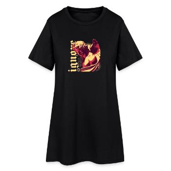Silhouette de héros antique dans le style pop art - Robe T-shirt Femme - noir - Devant