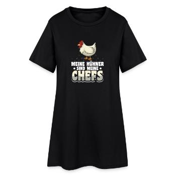 Hühnerflüsterer Huhn Hühnerhalter Hühner - Frauen T-Shirt-Kleid - Schwarz - Vorne
