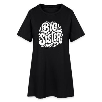 Big Sister Psychedelic Splash - Robe T-shirt Femme - noir - Devant