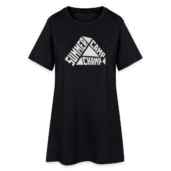 Camp d’été Champ Fun Aventure en plein air pour enfants - Robe T-shirt Femme - noir - Devant
