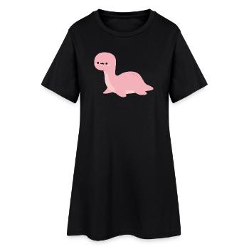 Brontosaurus Harmonica - Robe T-shirt Femme - noir - Devant
