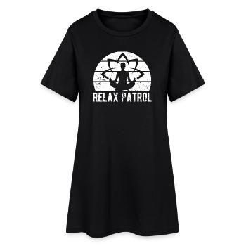 Les passionnés de Pilates se détendent en patrouille Pilates - Robe T-shirt Femme - noir - Devant