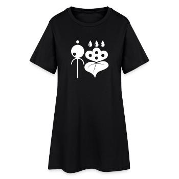Zen et japonais - Robe T-shirt Femme - noir - Devant