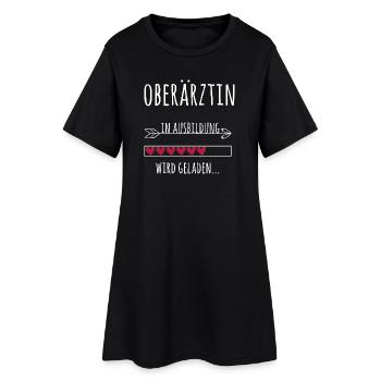 Oberärztin Ausbildung Medizinstudium Ärztin - Frauen T-Shirt-Kleid - Schwarz - Vorne