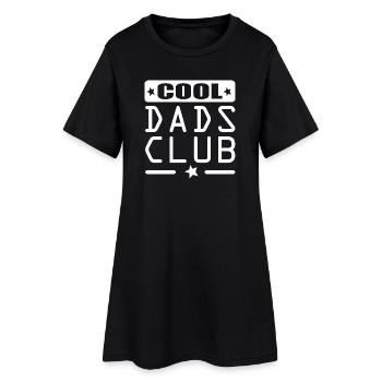 Papa. Cooler Dads Club Vater. Papa. Vatertag - Frauen T-Shirt-Kleid - Schwarz - Vorne