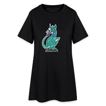 Bandersnatch - Robe T-shirt Femme - noir - Devant