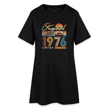 50. Geburtstag, 50 Jahre - Frauen T-Shirt-Kleid - Schwarz - Vorne