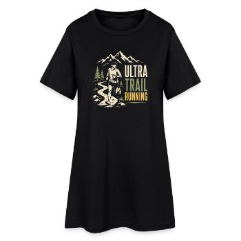 Ultra Trail Running - Robe T-shirt Femme - noir - Devant