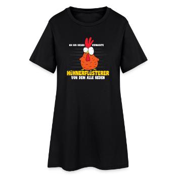 Hühnerflüsterer Huhn Hühnerhalter Hühner - Frauen T-Shirt-Kleid - Schwarz - Vorne
