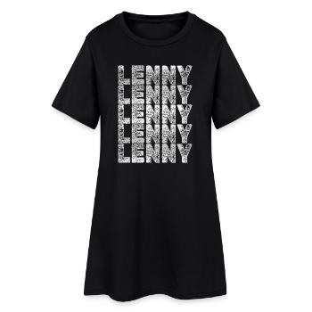 Len en tant que père - Robe T-shirt Femme - noir - Devant