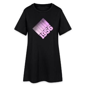 Design numérique rétro Dots 1956 - Robe T-shirt Femme - noir - Devant