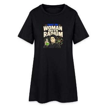 Marie Curie Chimie Radiologie Sciences - Robe T-shirt Femme - noir - Devant