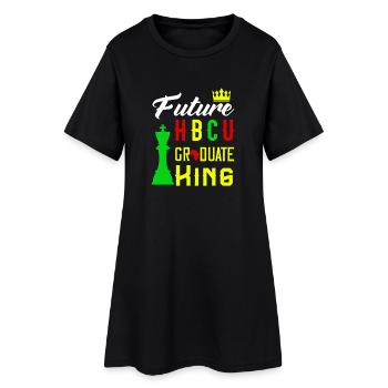Futur diplômé de l’HBCU King - Robe T-shirt Femme - noir - Devant