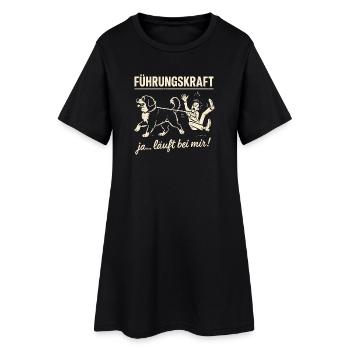 Berner Sennenhund Führungskraft Hundehalter Humor - Frauen T-Shirt-Kleid - Schwarz - Vorne