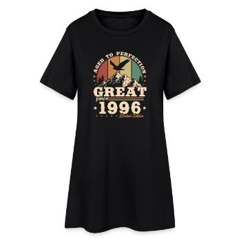 Vintage 1996 Vintage Anniversaire Rétro - Robe T-shirt Femme - noir - Devant