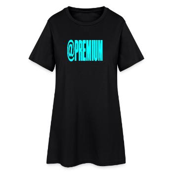 Neon @PREMIUM Text Logo - Women’s T-Shirt Dress - black - Front