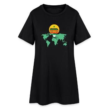 Sénégal - Robe T-shirt Femme - noir - Devant