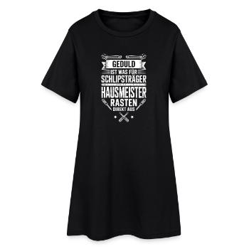 Hausmeister Facility Manager Hauswart Geschenk - Frauen T-Shirt-Kleid - Schwarz - Vorne