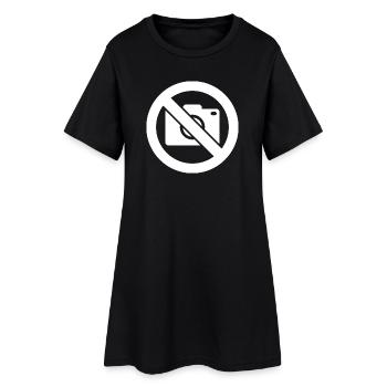 No Photography, No Photos - Women’s T-Shirt Dress - black - Front