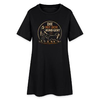 Berner Sennenhund Spruch Hundehalterin Humor - Frauen T-Shirt-Kleid - Schwarz - Vorne