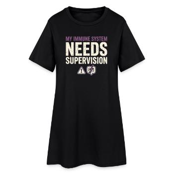 Maladie de Crohn, maladie de Crohn, Ibd-krieger - Robe T-shirt Femme - noir - Devant