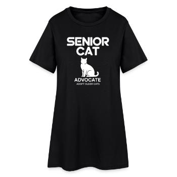 Senior Cat Advocate Logo - Frauen T-Shirt-Kleid - Schwarz - Vorne