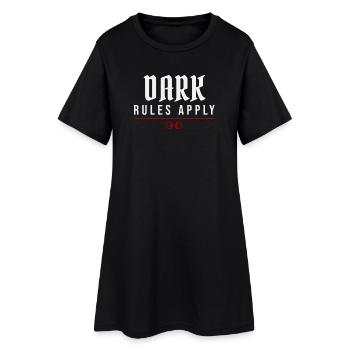 Règles sombres s’appliquent – mode de vie alternatif - Robe T-shirt Femme - noir - Devant