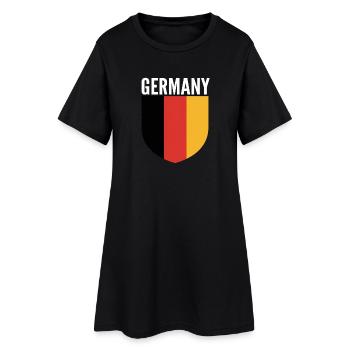 Germany Shield Flag Design - Women’s T-Shirt Dress - black - Front