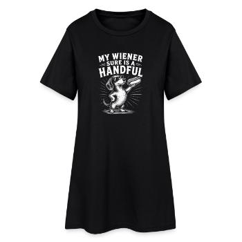 Mon viennois est vraiment un défi ! Drôle - Robe T-shirt Femme - noir - Devant