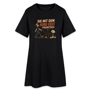 Berner Sennenhund Spruch Hundehalterin Humor - Frauen T-Shirt-Kleid - Schwarz - Vorne
