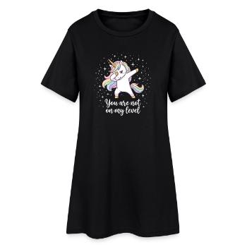 Mois de la fierté LGBTQ - Vous n’êtes pas à mon niveau - Robe T-shirt Femme - noir - Devant