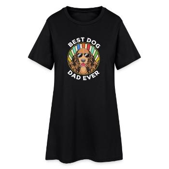 Épagneul Boykin - Robe T-shirt Femme - noir - Devant