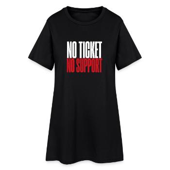 Tickets sans ticket sans service Support IT ticketing - Robe T-shirt Femme - noir - Devant