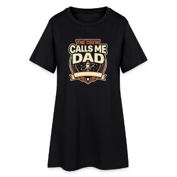 Papa de l’Espace Galaxie Meilleur Papa de la Galaxie - Robe T-shirt Femme - noir - Devant