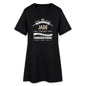 C’est une chose de jade que tu ne comprendrais pas drôle. - Robe T-shirt Femme - noir - Devant