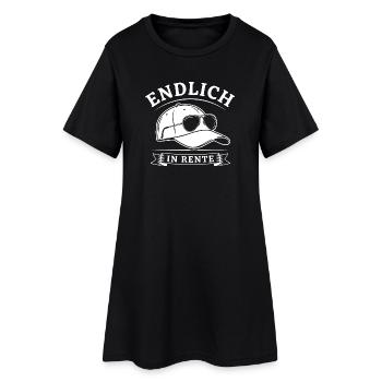 Rentner Legende - Frauen T-Shirt-Kleid - Schwarz - Vorne