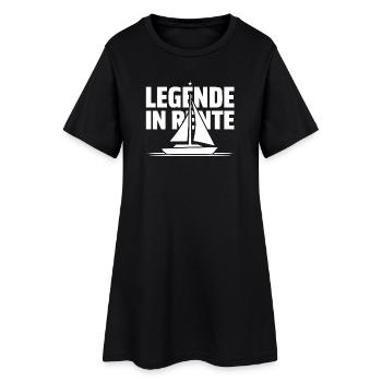 Légende à la retraite - Robe T-shirt Femme - noir - Devant