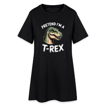 T-Rex Sayings Dinosaur Tyrannosaurus Gift - Women’s T-Shirt Dress - black - Front