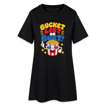 Les films résolvent tout Popcorn - Robe T-shirt Femme - noir - Devant