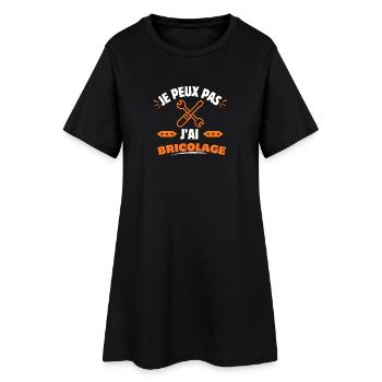je peux pas j'ai bricolage - Robe T-shirt Femme - noir - Devant