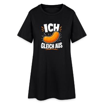 Ich flip Gleich Aus  Spaß - Frauen T-Shirt-Kleid - Schwarz - Vorne