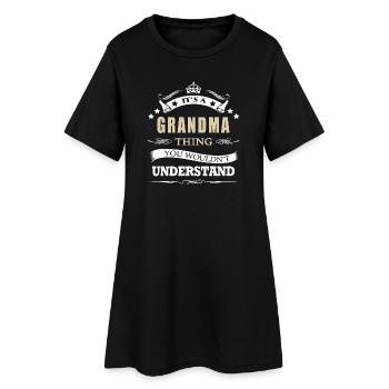 C’est un truc de grand-mère que tu ne comprendrais pas drôle. - Robe T-shirt Femme - noir - Devant
