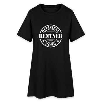 Rente Rentner 2026 - Frauen T-Shirt-Kleid - Schwarz - Vorne