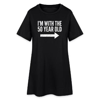 Je suis au 50e 50e anniversaire - Robe T-shirt Femme - noir - Devant