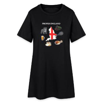 ENGLISH AURA - Women’s T-Shirt Dress - black - Front