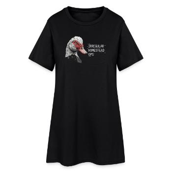 Opérations irrégulières à la ferme - Robe T-shirt Femme - noir - Devant