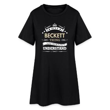 C’est une chose de Beckett que tu ne comprendrais pas drôle. - Robe T-shirt Femme - noir - Devant