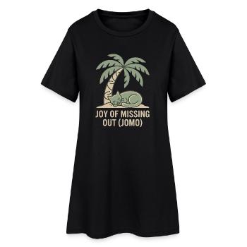 Jomo - Women’s T-Shirt Dress - black - Front